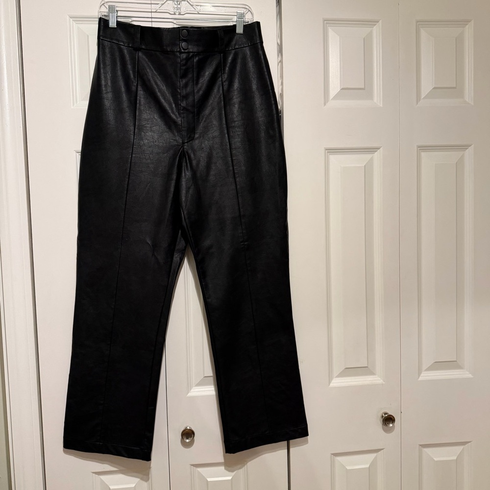 Bardot Polly Vegan Leather Pant in Black